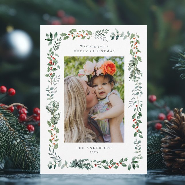 Cartão De Festividades Feliz Natal - Foto de Desejo (Criador carregado)