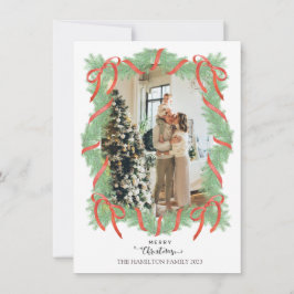 Cartão De Festividades Feliz Natal - Foto do Arco da Frame Garland