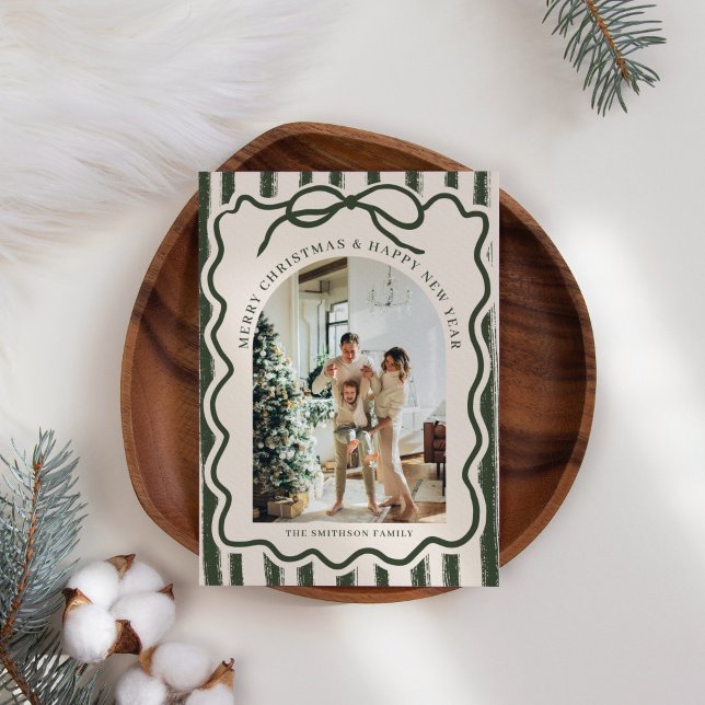 Cartão De Festividades Feliz Natal - Foto do Arco Elegante (Criador carregado)