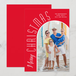 Cartão De Festividades Feliz Natal - Foto do Arco Vermelho