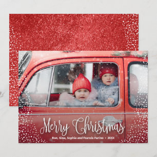Cartão De Festividades Feliz Natal Foto Floco de Neve