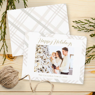 Cartão De Festividades Feliz Natal Foto mínima de Xadrez moderna