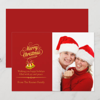 Cartão De Festividades Feliz Natal Foto Minimalista