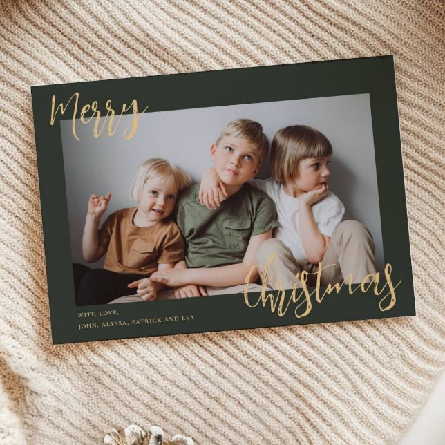 Cartão De Festividades Feliz Natal Foto para Crianças (Criador carregado)