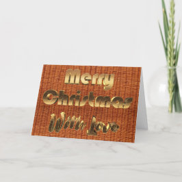 Cartão De Festividades Feliz Natal - Foto Rápida do Picnic Basket Wicker