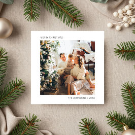 Cartão De Festividades Feliz Natal Foto Simples