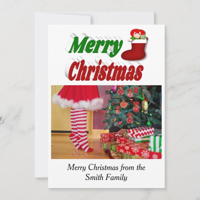 Cartão De Festividades Feliz Natal - Fotografia de Stocks (Frente)