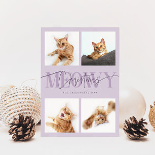 Cartão De Festividades Feliz Natal Fotos de Gato Puro Natal