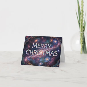 Cartão De Festividades Feliz Natal Galáctico