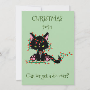 Cartão De Festividades Feliz Natal Gata Brava Refazer 2021