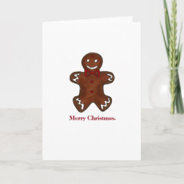 Cartão De Festividades Feliz Natal Gingercake Man Cookie Holiday