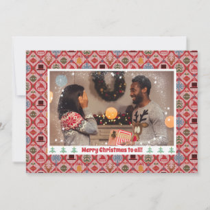 Cartão De Festividades Feliz Natal l Ugly Sweater l Foto