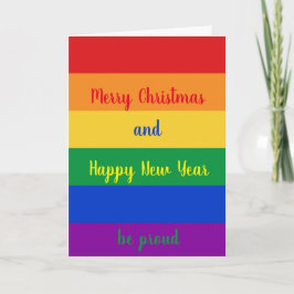 Cartão De Festividades Feliz Natal LGBTQ 