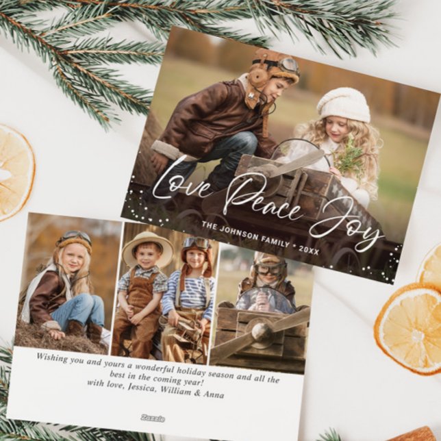 Cartão De Festividades Feliz Natal Moderno 4 FOTO Saudação (Criador carregado)