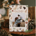 Cartão De Festividades Feliz Natal Moderno Watercolor Uma Foto<br><div class="desc">Procurando uma maneira criativa de desejar um Feliz Natal a todos os seus entes queridos? O nosso "Feliz Natal Moderno Um Cartão de Saudação Fotográfico" é a solução perfeita! Estas cartas não só fazem uma declaração com seu design único e toque pessoal, como também adicionam um toque de elegância aos...</div>