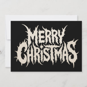 Cartão De Festividades Feliz Natal Morte Black Metal Goth Música Xmas