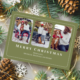 Cartão De Festividades Feliz Natal Multi Foto Botânica Azevinho