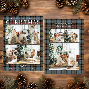 Cartão De Festividades Feliz Natal Multi Foto Xadrez