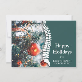Cartão De Festividades Feliz Natal nas Férias Chiroprático