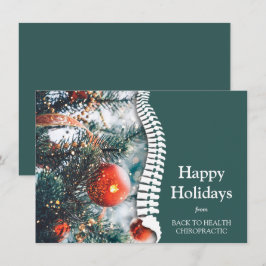 Cartão De Festividades Feliz Natal nas Férias Chiroprático