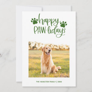 Cartão De Festividades Feliz Natal   Natal de Foto de Cão Simples