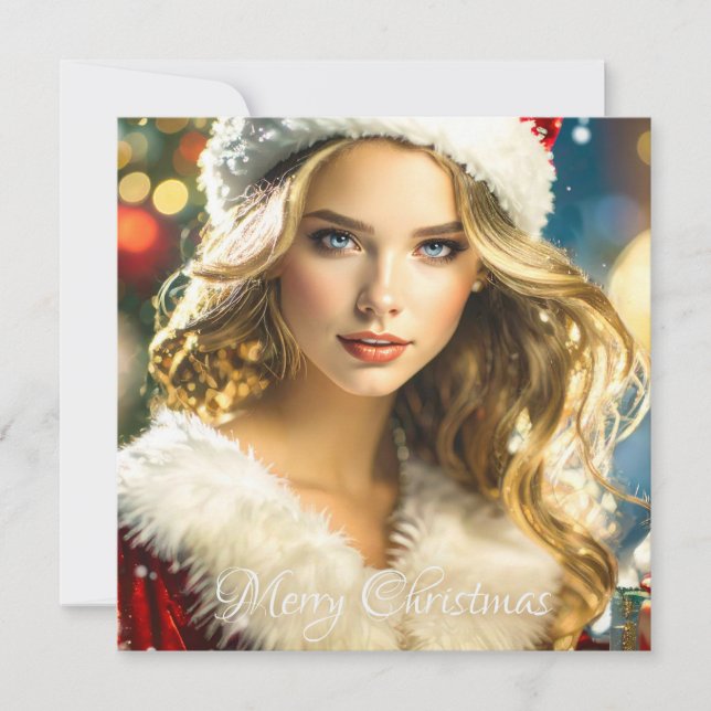 Cartão De Festividades Feliz Natal - Natal Nostálgico (Frente)