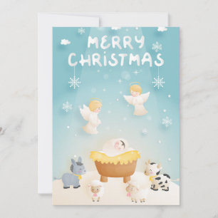 Cartão De Festividades Feliz Natal Natividade