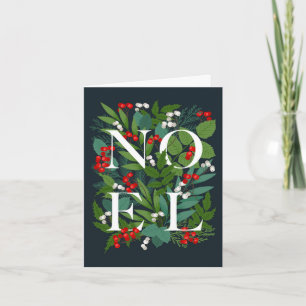 Cartão De Festividades Feliz Natal NOEL Saudação Corporativa Rústica
