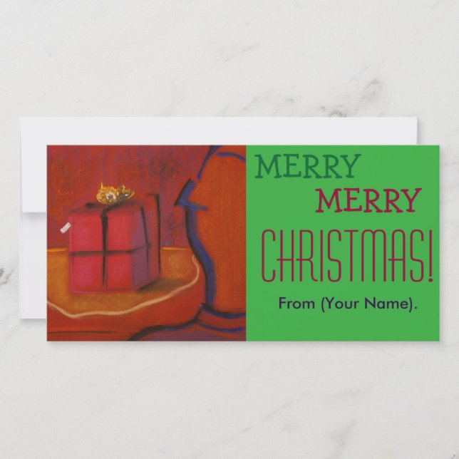 Cartão De Festividades Feliz Natal - Notecard Personalizável (Frente)