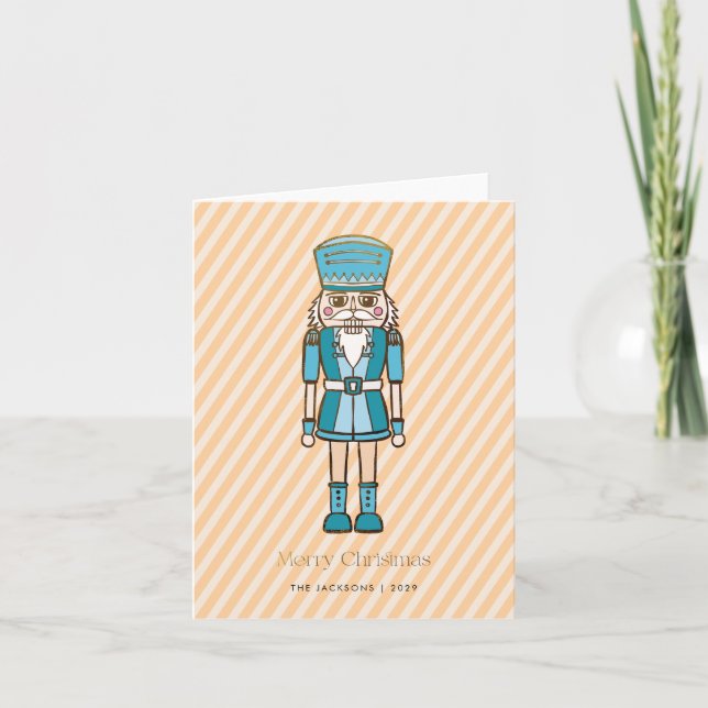 Cartão De Festividades Feliz Natal Nutcracker (Frente)