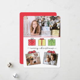 Cartão De Festividades Feliz Natal Oferece Feriado de 3 Fotos