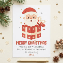 Feliz Natal Papai Noel Fofo Personalizado Sem Foto