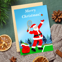 Cartão De Festividades Feliz Natal Papai Noel Tênis