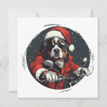 Feliz Natal Papais noeis Bernese Mountain Dog Biki