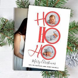 Cartão De Festividades Feliz Natal Papais noeis Modernos Foto da Tipograf