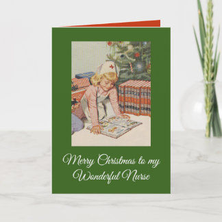 Cartão De Festividades Feliz Natal para minha enfermeira maravilhosa