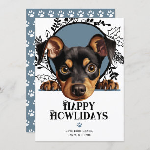 Cartão De Festividades Feliz Natal para o Cachorro Alemão