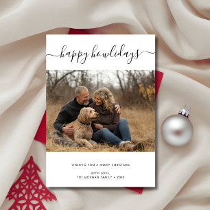 Cartão De Festividades Feliz Natal para o Cachorro Feliz