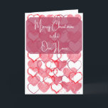 Cartão De Festividades Feliz Natal Para O Que Eu Amo<br><div class="desc">Um cartão de Natal festivo e romântico para aquele que você vive.</div>