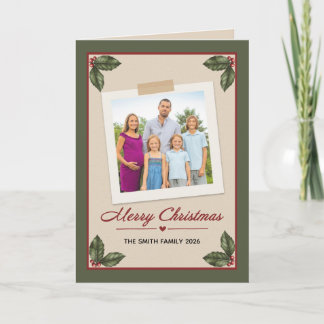 Cartão De Festividades Feliz Natal Para Qualquer Nome Personalizado na Fo