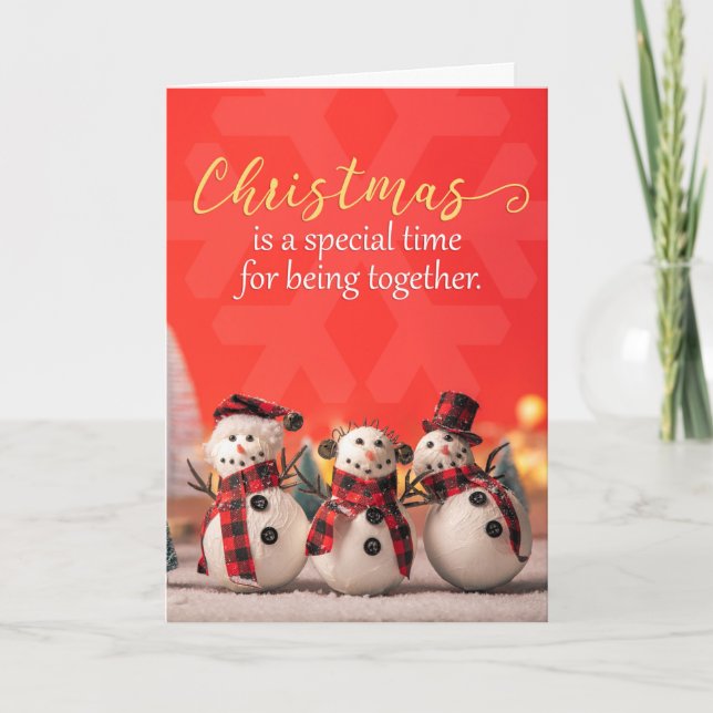 Cartão De Festividades Feliz Natal Para Qualquer Pessoa Bonita Fotografia (Frente)