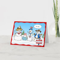 Feliz Natal Patriótico de Snowman