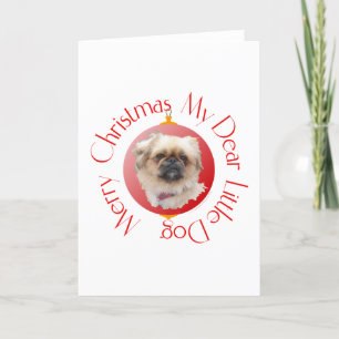 Cartão De Festividades Feliz Natal Pekingese