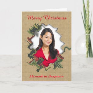 Cartão De Festividades Feliz Natal Personalize