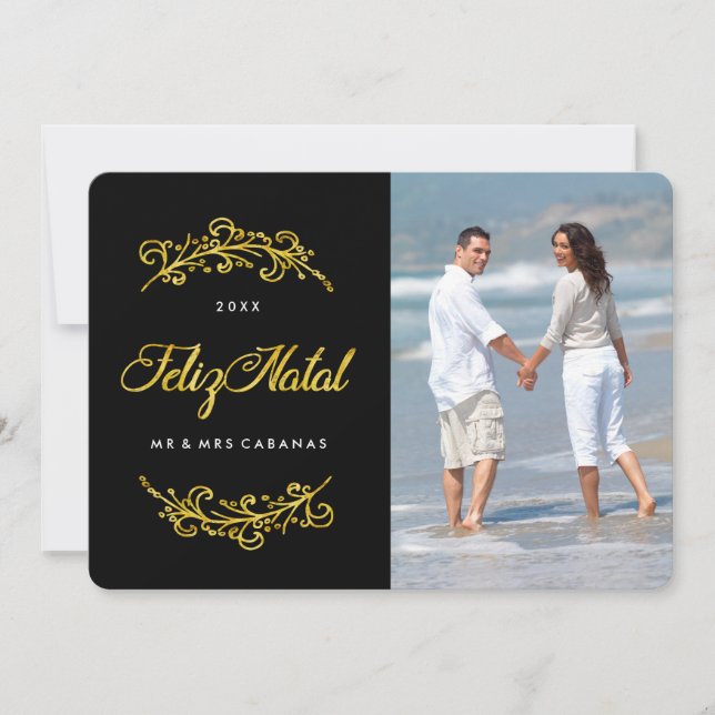 Cartão De Festividades Feliz Natal Photo Cards (Frente)