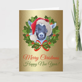 Cartão De Festividades Feliz Natal Pigmeus - Pintura De Óleo Para Criança