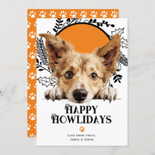 Cartão De Festividades Feliz Natal Português Podengo Pequeno