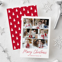 Feliz Natal Red Script 6 Colagem de Fotos