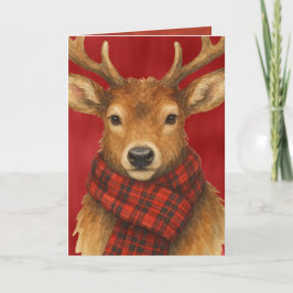 Cartão De Festividades Feliz Natal Rena