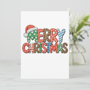 Cartão De Festividades Feliz Natal Retro Feminino Festivo Natal Feriado